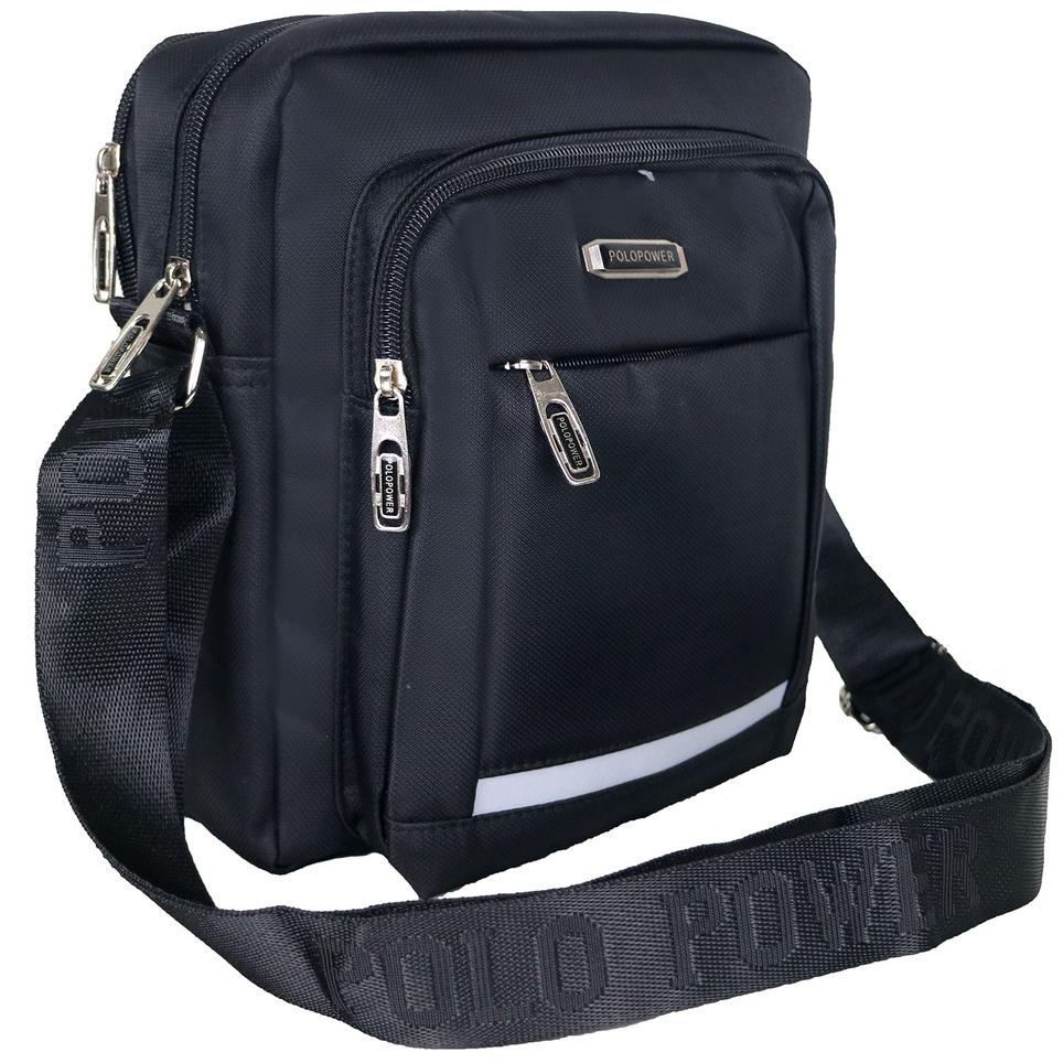 ➭ Polo Power - Tas Selempang Pria Sling bag Import Polo Original Tas Slempang Cowok Crossbody Bag ★