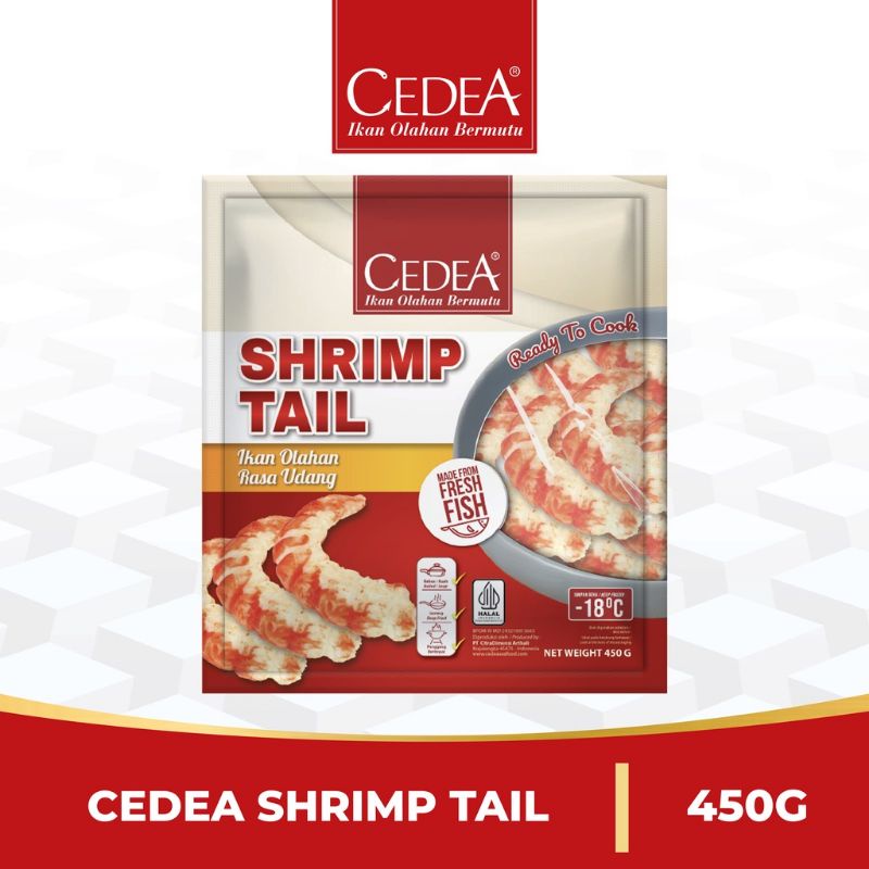 

Cedea Shrimp Tail 450gr / Ekor Udang Ikan Olahan