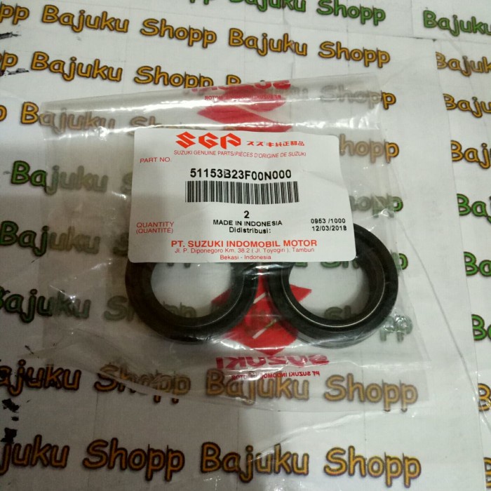Seal Oil / Sil Shock Depan Suzuki Smash Shogun 125 Satria Fu Asli Sgp Kode 237