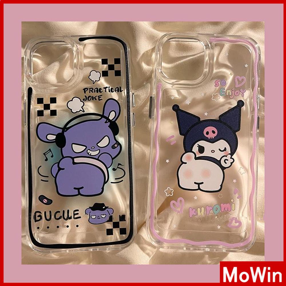 For iPhone 14 Pro Max iPhone Case Soft Case TPU Clear Case Plating Button Shockproof Cartoon Cute Compatible For iPhone 13 Pro Max 12 Pro Max 11 Pro Max 7plus XR xs max 6splus