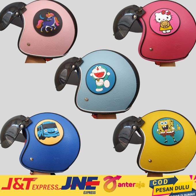 HELM ANAK BOGO PEREMPUAN 2 4 5 6 TAHUN KARAKTER CEWEK COWOK
