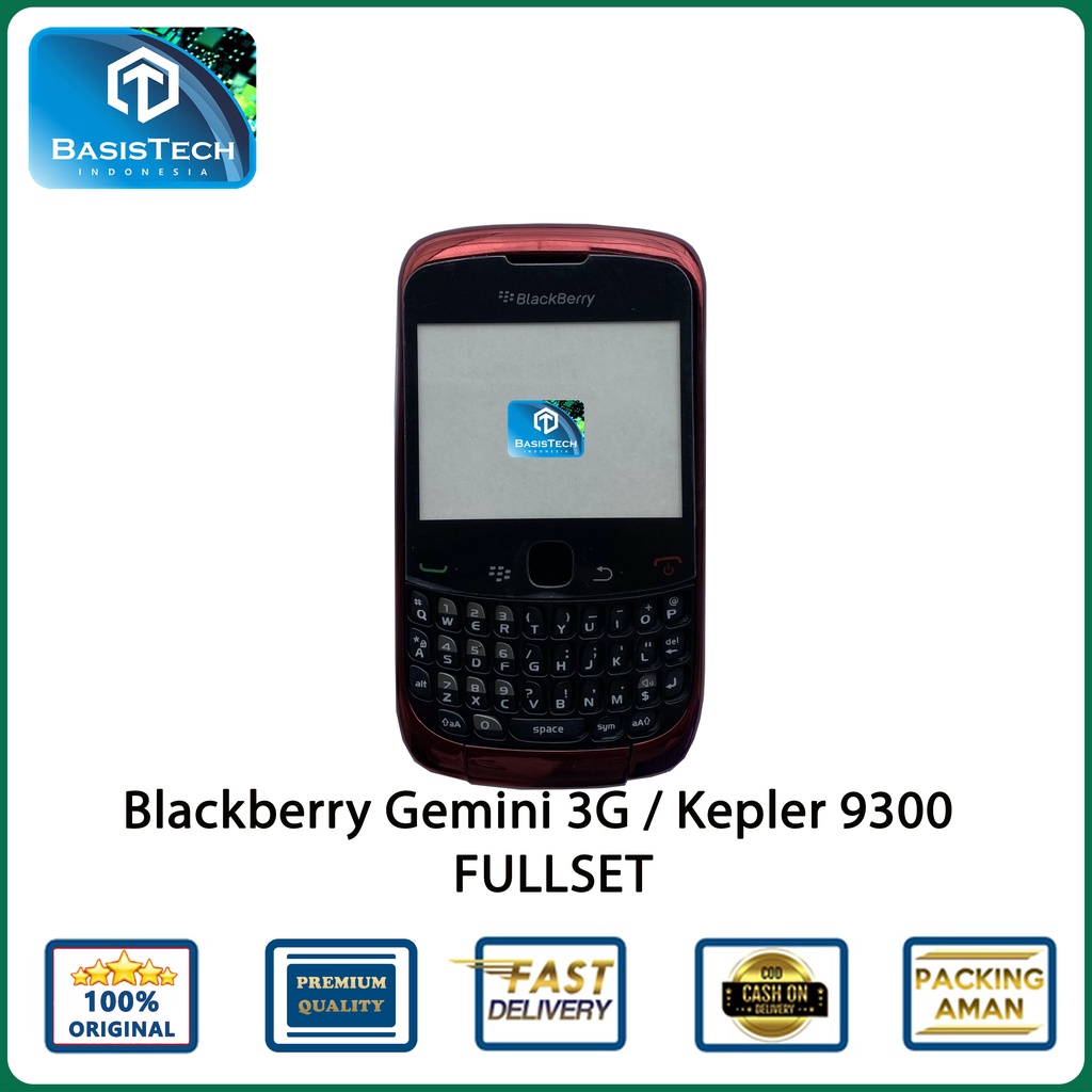 HOUSING CASING BLACKBERRY BB GEMINI 3G KEPLER 9300 FULLSET ORIGINAL QUALITY