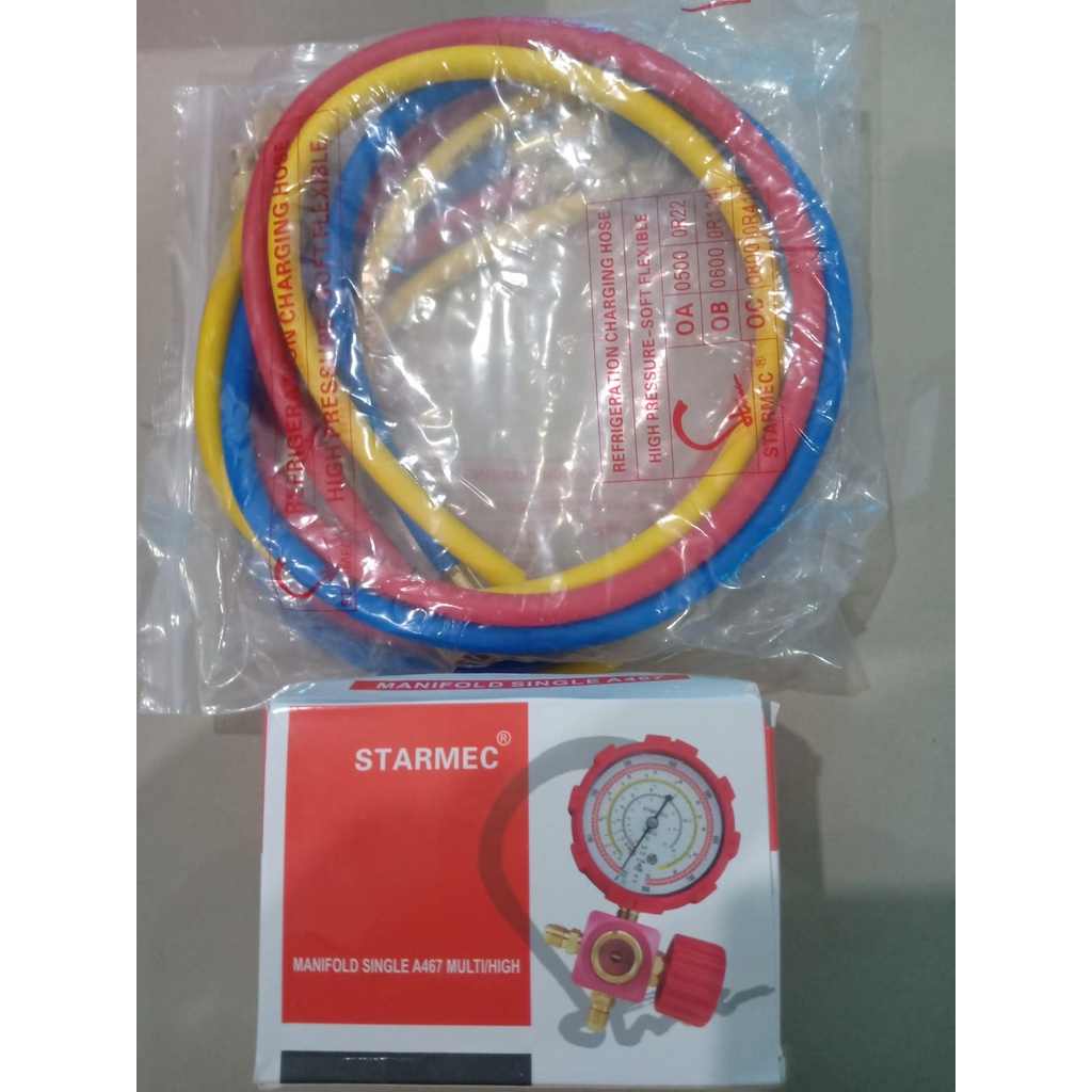 PaketIsiFreonR32/R410Manifold&Selang
