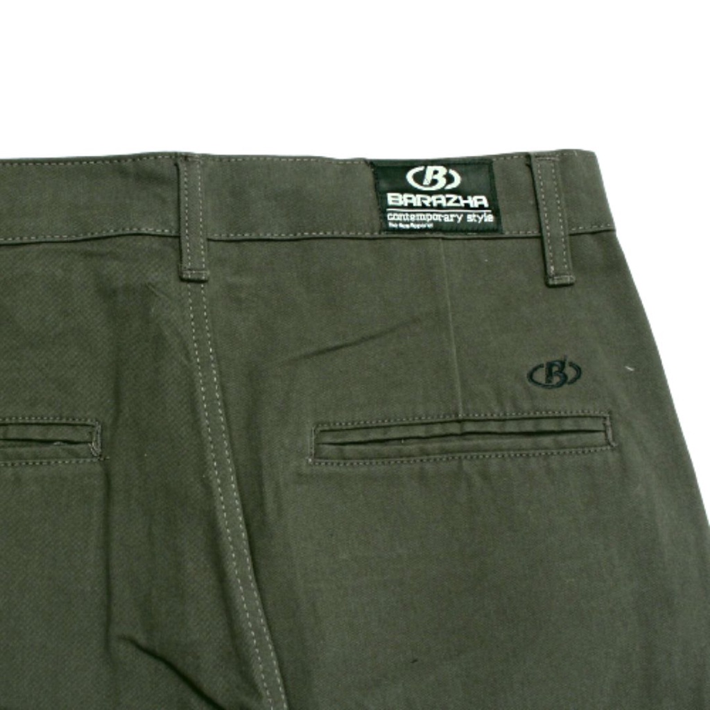 Barazha Celana Chino Panjang Regular Bigsize Olive