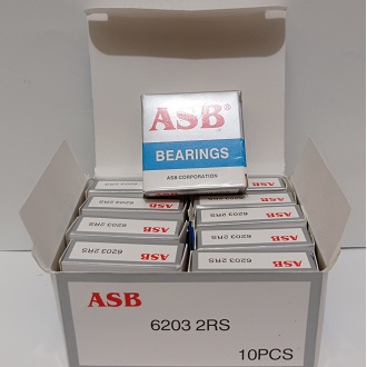 Bearing 6203 2RS (ASB) 1 Biji/Pcs /Laher 6203 2RS (ASB)