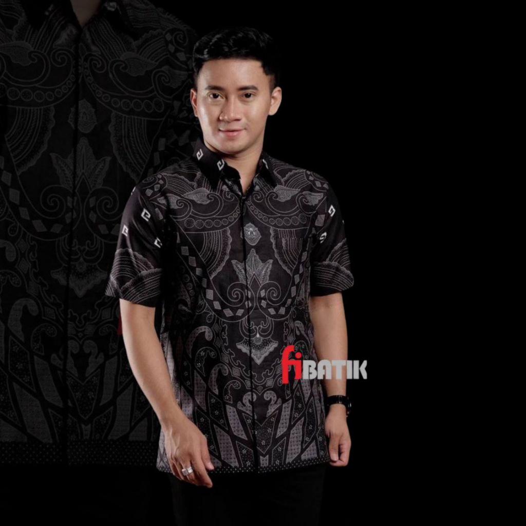 GROSIR BATIK HEM PRIA LENGAN PENDEK BERAGAM MOTIF BAHAN ADEM NYAMAN