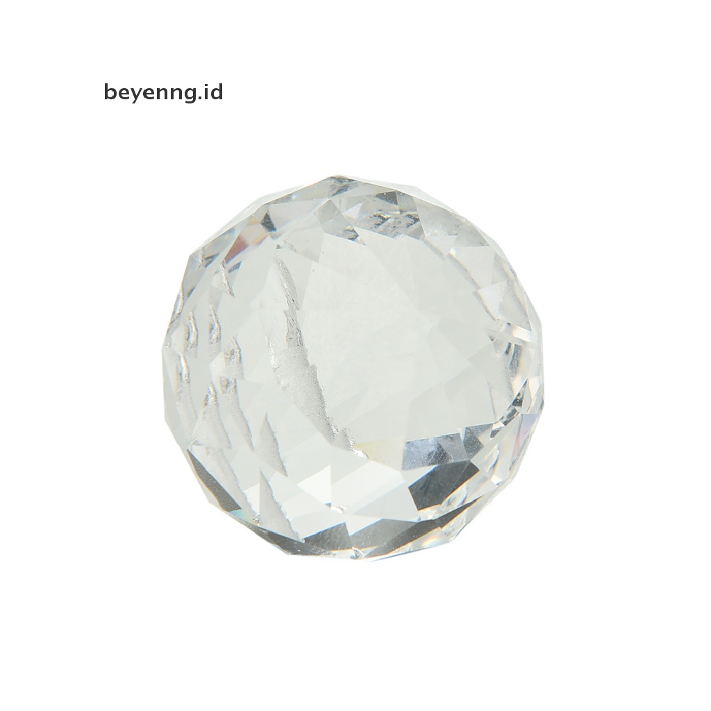 Beyen 30x35mm Lampu Gantung Ball Drop Crystal Glass Lamp Pendant Longgar Spacer Manik ST ID