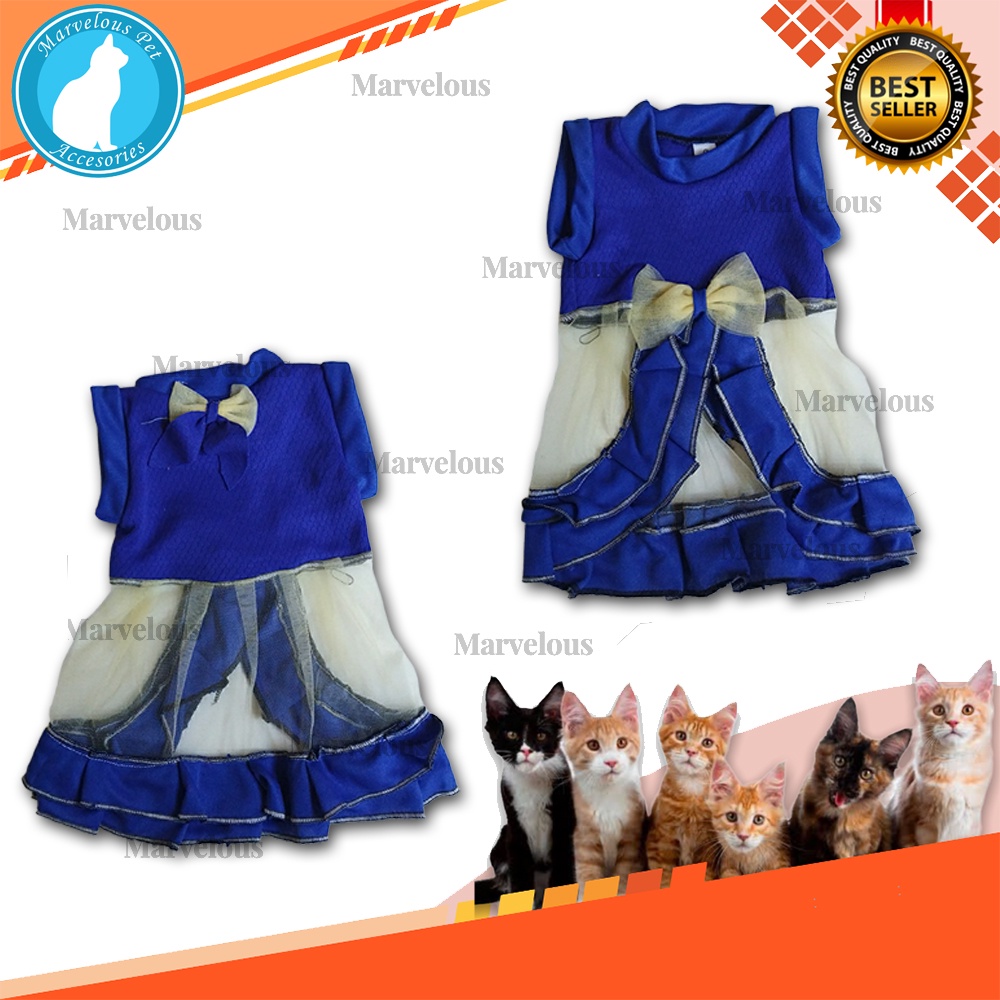 Kaos Baju Kucing Lucu Model Rok Polos Bahan Kain Tile dan Jeruk