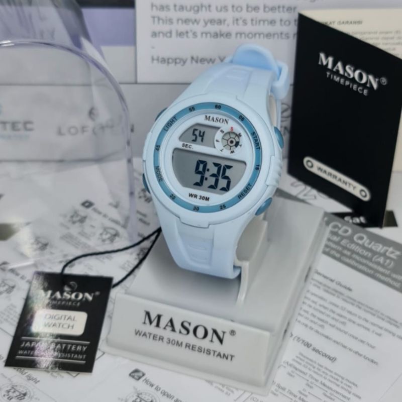 Jam Tangan Anak Digital Mason 7020 Rubber Original Tahan Air