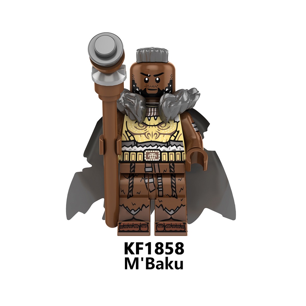 Blok Bangunan Minifigures Black Panther Wakanda Forever Shuri Nakia Riri Williams Mini Figure Mainan Hadiah KF6178