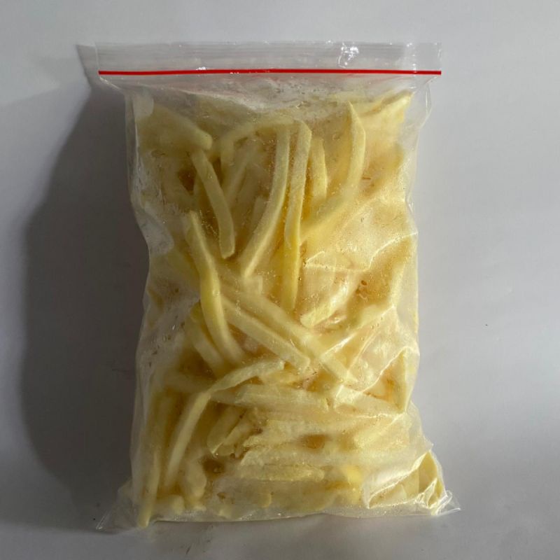 Kentang goreng shoestring 1kg fresh curah Snowvalley