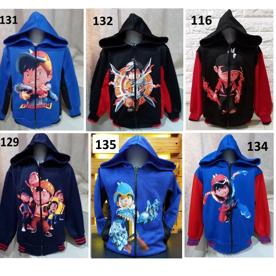 SIAP KIRIM Jaket Anak Cowok Motif Boboiboy - Jaket Anak Laki Boboiboy - Jaket Anak Boboiboy