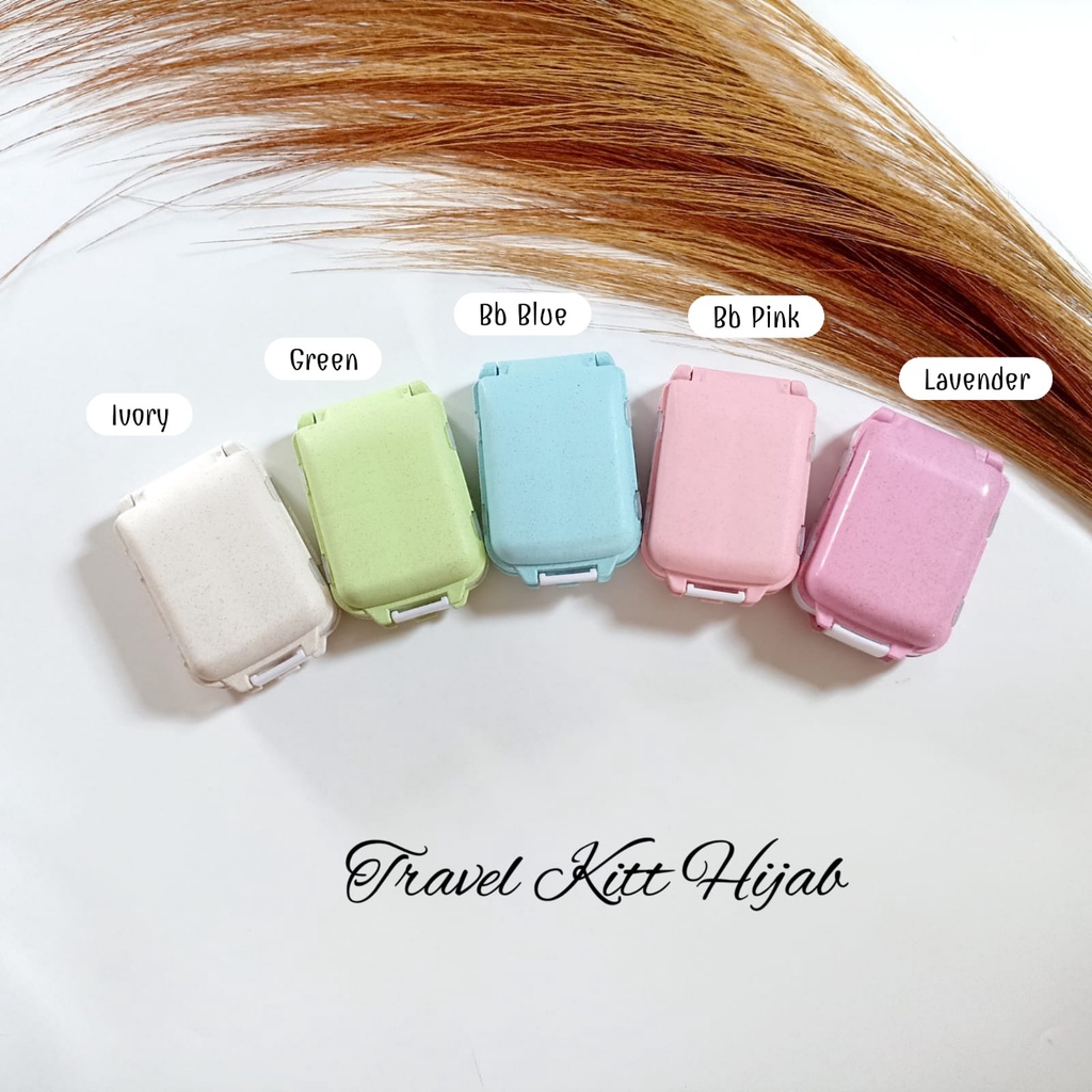 Kotak Jarum Pentul Unik / Travel Kit Hijab / Compact Hijab Kit