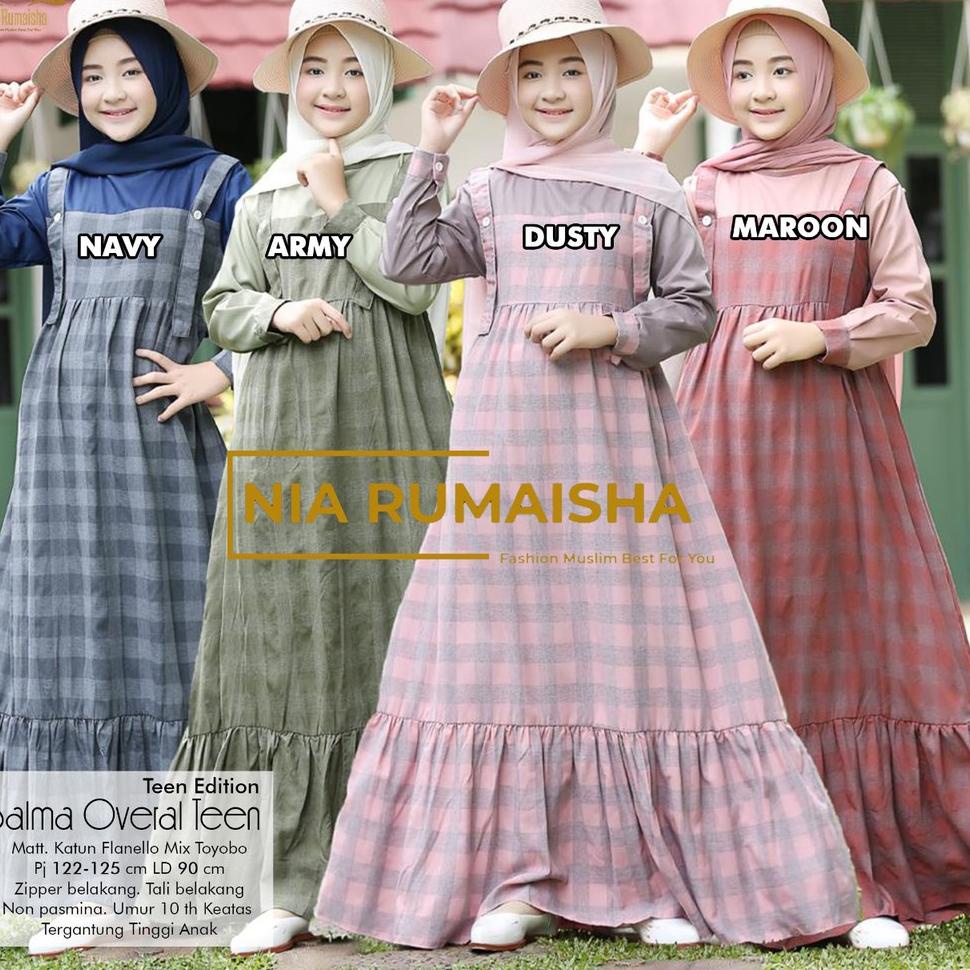 Viral Gamis Anak Remaja // Square Overall Teen Nia Rumaisha // Salma // Moria Overall // Kometa Over