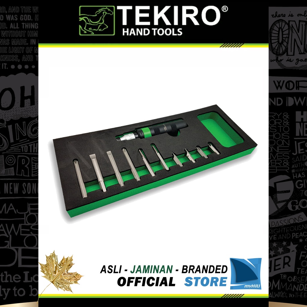 Obeng Ketok Isi 11 pcs Perkakas Laci Kemasan EVA / Impact Drive EVA Set TEKIRO