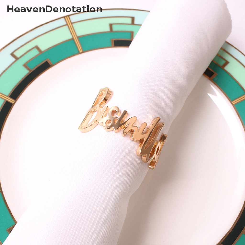 [HeavenDenotation] 6pcs Cincin Serbet Eid Mubarak Muslim Islam Ramadhan Kareem Alloy Serbet Gesper HDV