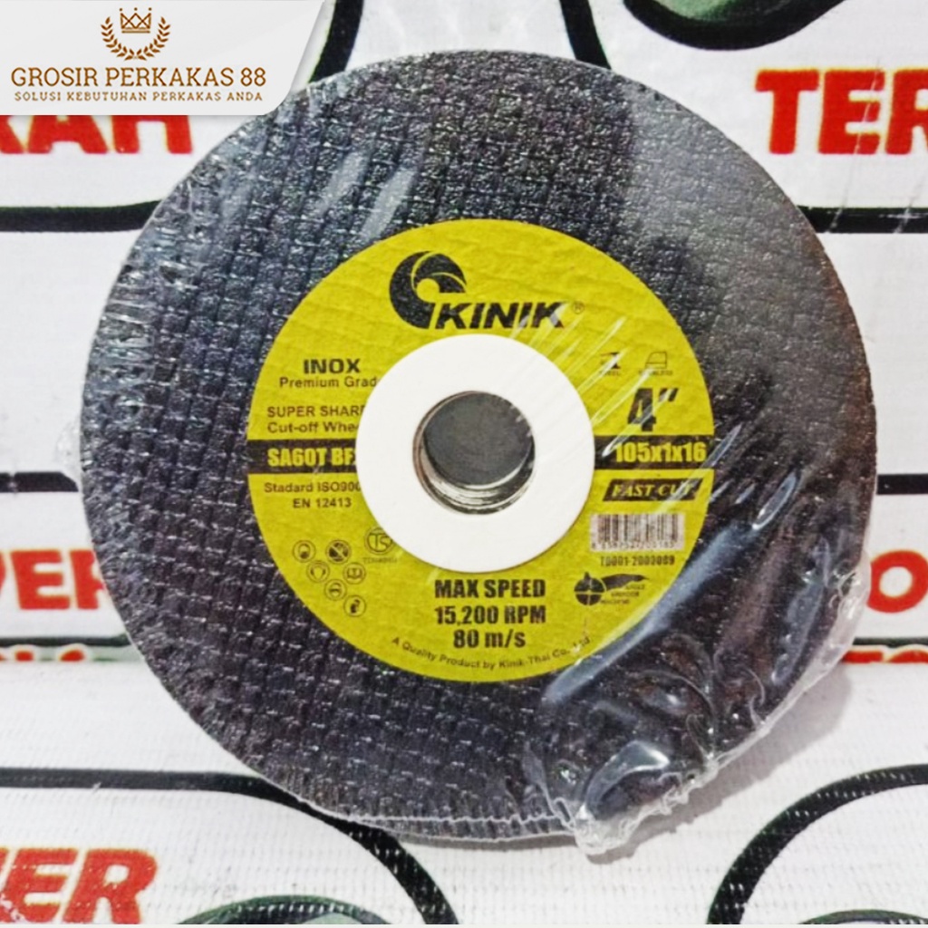 Kinik Mata Batu Gerinda Gurinda Potong Stainless 4 inch Pemotong Besi