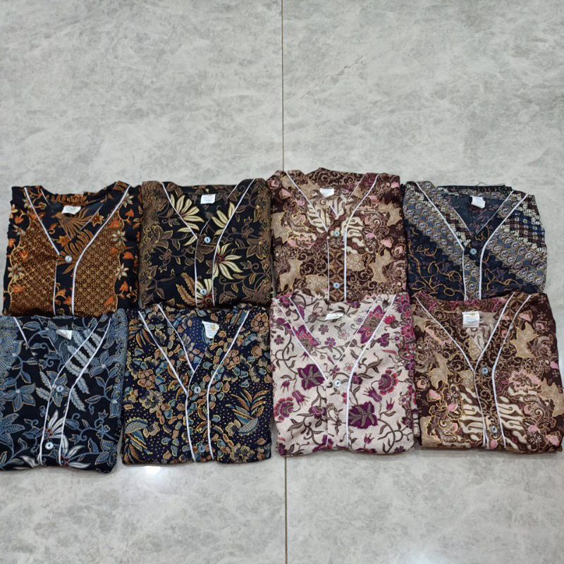 BATIK BAGAN | SIZE 7 BAJU TIDUR BENANG EMAS ENIX| | PRADA EMAS PIYAMA BATIK BAGANSIAPIAPI| | PIYAMA 
