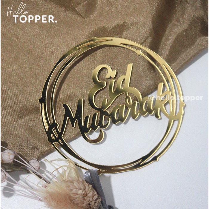 

Terlaris Hiasan Hampers Eid Lebaran Mirror Hiasan Parcel Tag Label Kado Gift - Silver Mirror 8cm Elegan