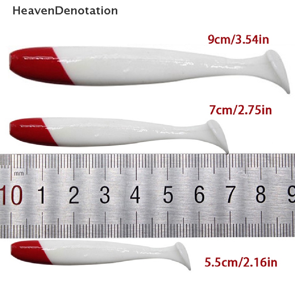 [HeavenDenotation] 5pcs Silikon Buatan Cacing Umpan Lembut Wobblers Bass Carp Flying Fishing Lure HDV