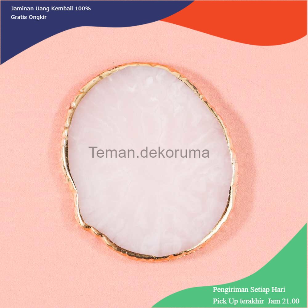 TD- TMP BLUELANS Tempat Piring Perhiasan Jewelry Display Plate Resin - 5123