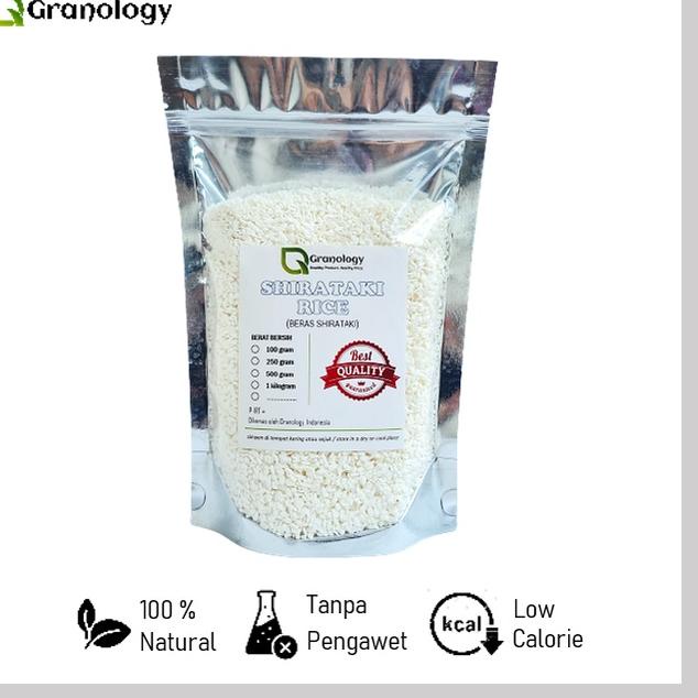 

☀ Beras Shirataki Konyaku Kualitas Premium (500 gram) by Granology ☞