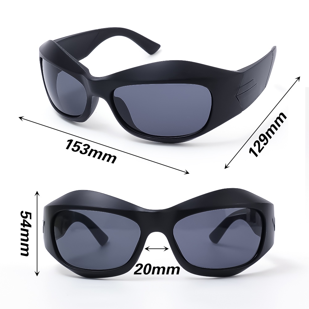 Unique Irregular Hip-hop Sunglasses / Men Women Outdoor Beach Sun Protection Sun Glasses