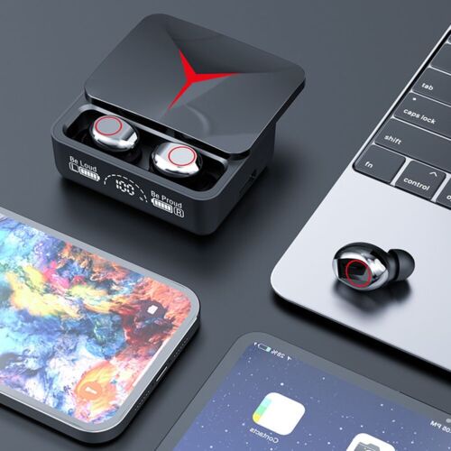 Headset Bluetooth TWS GAMING  M90 v5.3 Pro HD Led Display Headset Gaming Wireless HIFI Stereo True Wireless Earphone