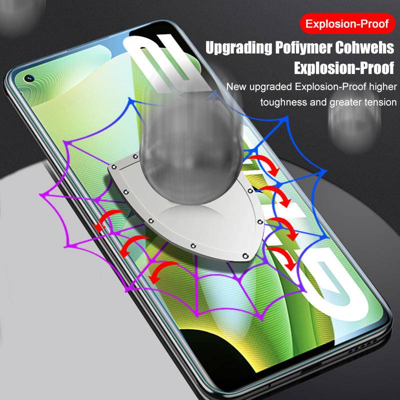 Full Cover Pelindung Layar Untuk OPPO Realme 10 9 8 7 6 5 Pro Plus 8i GT Neo3 Hydrogel Film Untuk OPPO Realme Narzo 30 Pro XT V5 C11 C3 X2 X7 X50 Pro Bukan-Kaca
