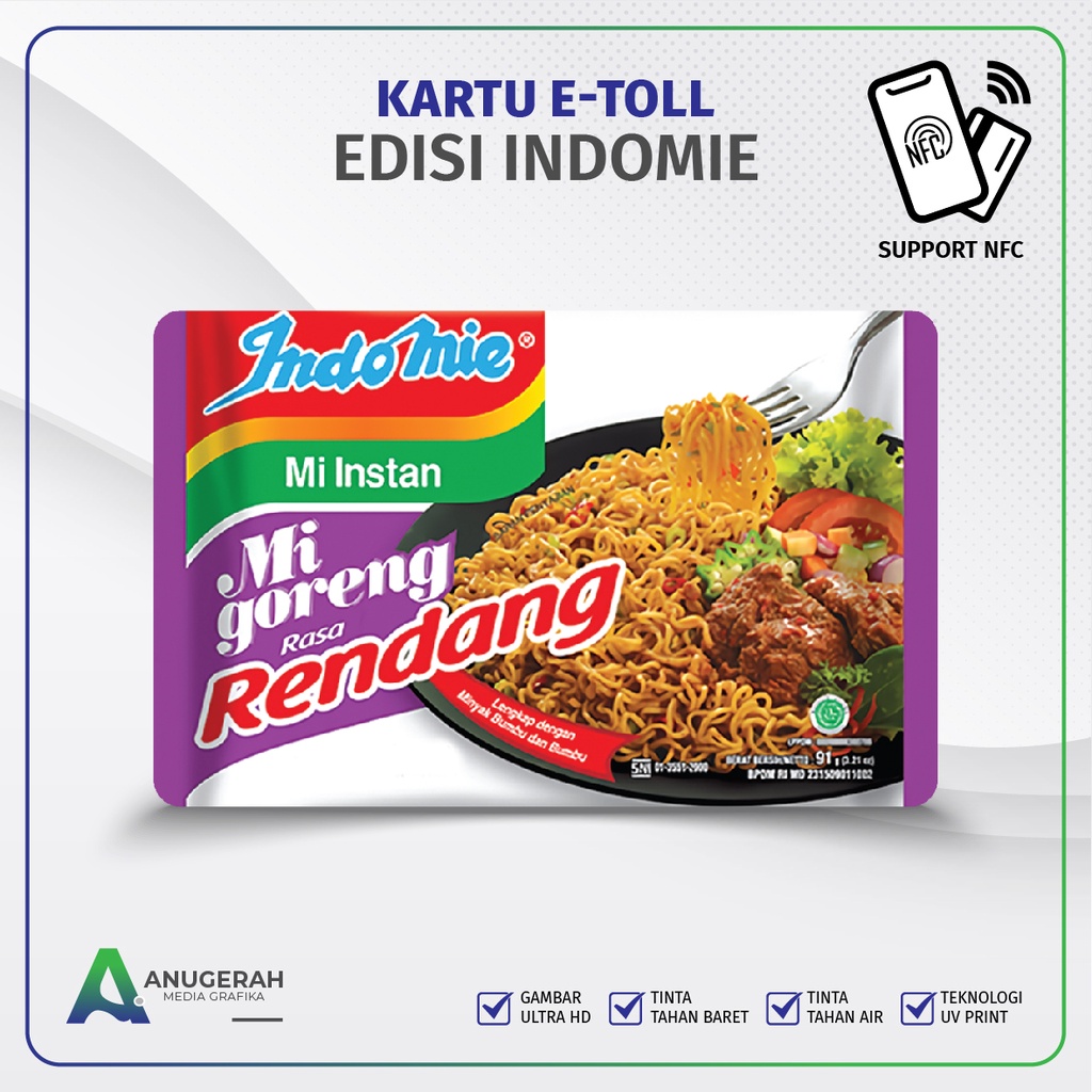 Kartu E-toll Flazz BCA Emoney Brizzi BNI Tapcash Edisi Indomie