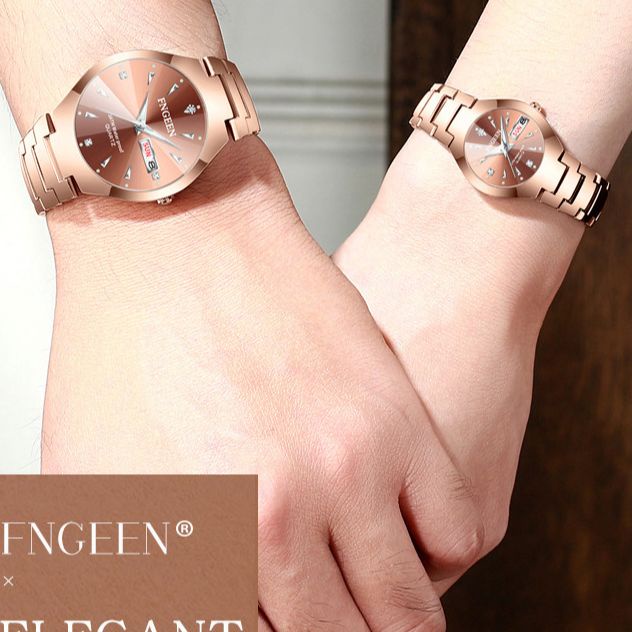 SANGCAKRA COD - Jam Tangan Couple Pria Wanita Strap Rantai Stainless Steel Anti Karat Tahan Air Menyala Di Tempat Gelap Keren Trend Kekinian Tampilan Mewah Dan Elegan JF8