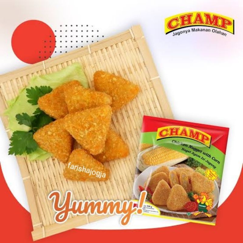 ✨ FSFF ✨ [instant] 500g Champ Chicken Nugget Corn | Champ Nuget Jagung