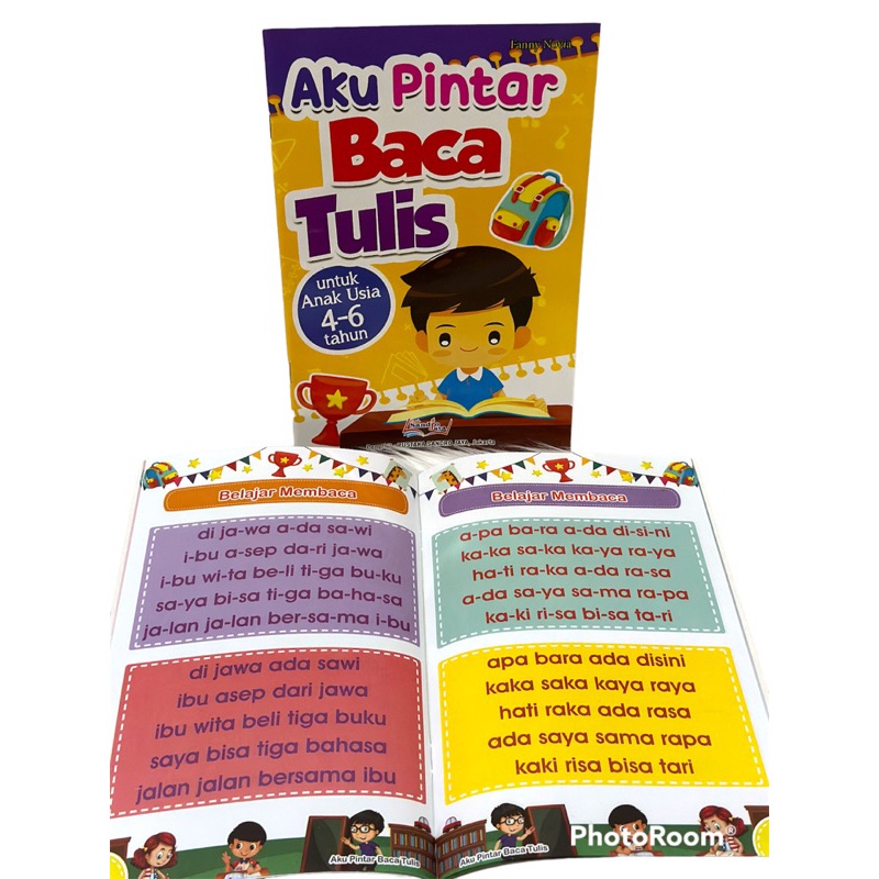 Buku Anak Aku Pintar Baca Tulis Untuk Usia 4-6 Tahun Full Colour - TBS