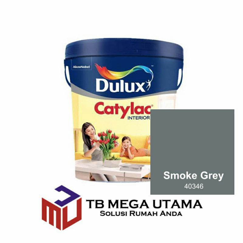 Dulux Catylac Interior Smoke Grey 40346 5 kg | Cat Dinding Interior