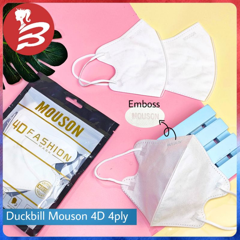 Masker Duckbill Mouson 4D Fashion Face Mask 4ply