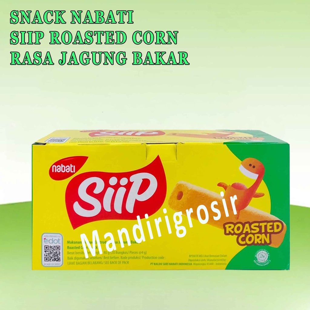 

Nabati * Siip Roasted Corn Flavour * 1box Isi 20pcs x 4g