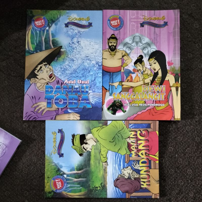 ORIGINAL BUKU DONGENG CERITA ANAK ASAL USUL DANAU TOBA DEWI SANGGALANGIT ASAL USUL REOG PONOROGO MAL