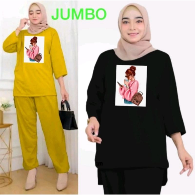 SETELAN WANITA OVERSIZE DTF WOMEN STLYE