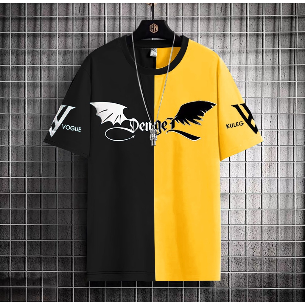 Baju Kaos Toonz Distro SIDES Kombinasi 2 Warna Lengan Pendek