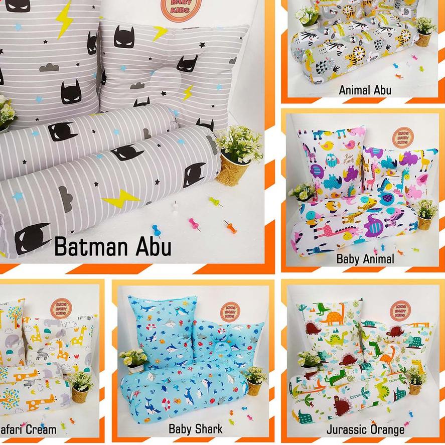 ➲ Bantal Bayi Set Guling (1 Bantal + 2 Guling) - Set Bantal Guling Bayi ANTI BENJOL & GATAL ☄