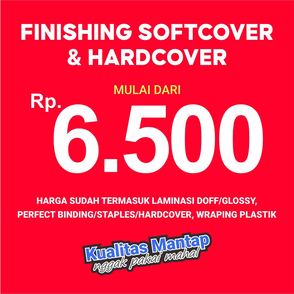 

Finishing/Jilid Softcover, Hardcover, Staples Murah