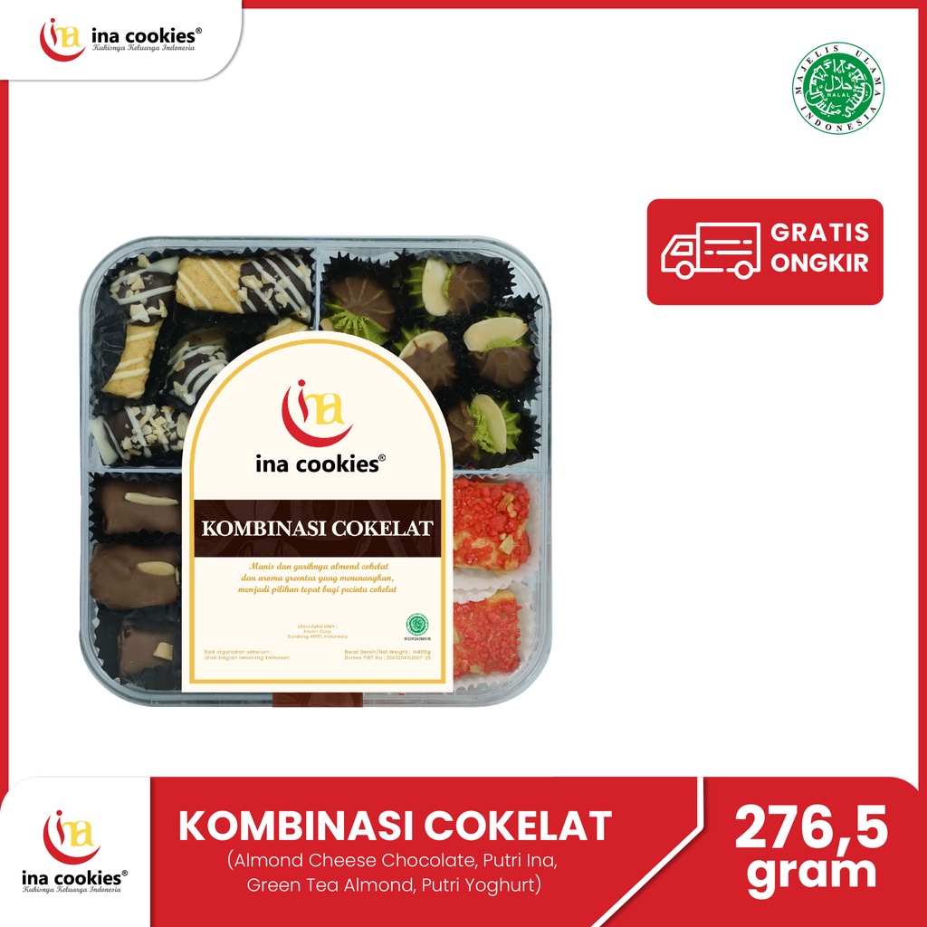 

Ina Cookies Aneka Coklat Kue Kering Lebaran Toples Kombinasi