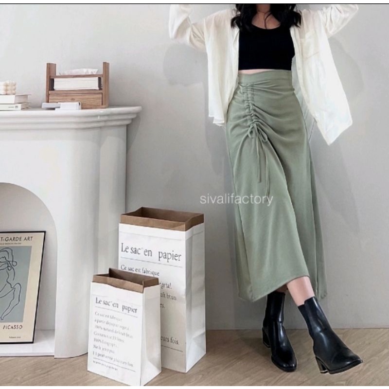 Tamara Skirt - Rok serut casual flowy