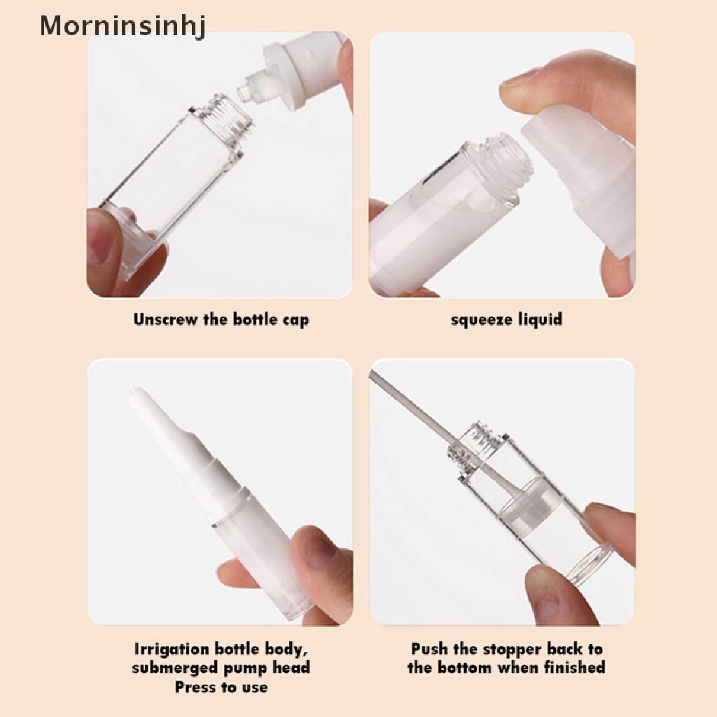 Mornin 5ML Botol Pompa Vakum Airless Kosong Travel Size Dispenser Wadah Isi Ulang id