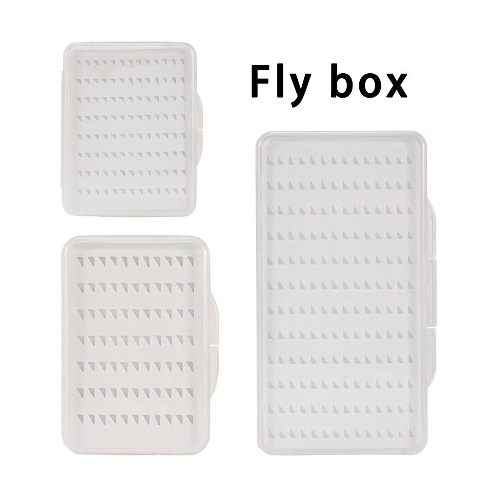 Huit Kotak Umpan Pancing Lalat Tahan Air Lure Hook Tackle Ringan Aksesori Busa Organizer Wadah Pasokan Praktis