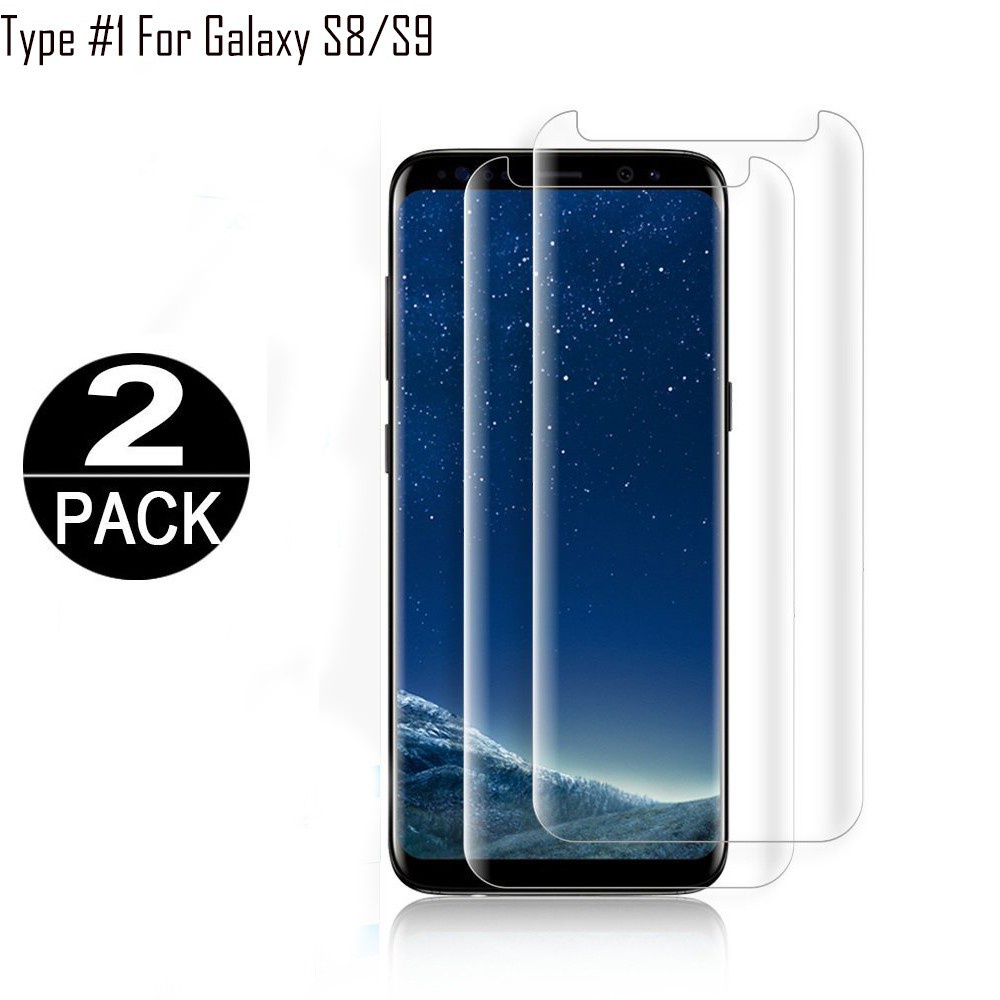 Untuk Samsung Galaxy S9 S8 Note8 9 3D Curved HD Bening Tempered Glass Pelindung Layar/Penjualan Panas