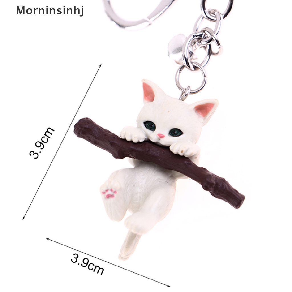 Mornin Gantungan Kunci Kucing Hewan Lucu Kucing Nakal Dengan Cabang Play Pendant Key Rings id