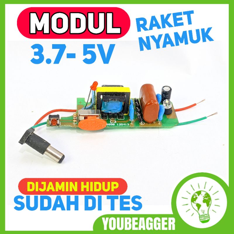 Mesin raket nyamuk 5v