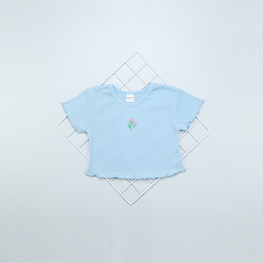 Owlet -  Blouse anak / kaos anak perempuan / Atasan anak perempuan / atasan crop top anak / atasan crop tee / crop top