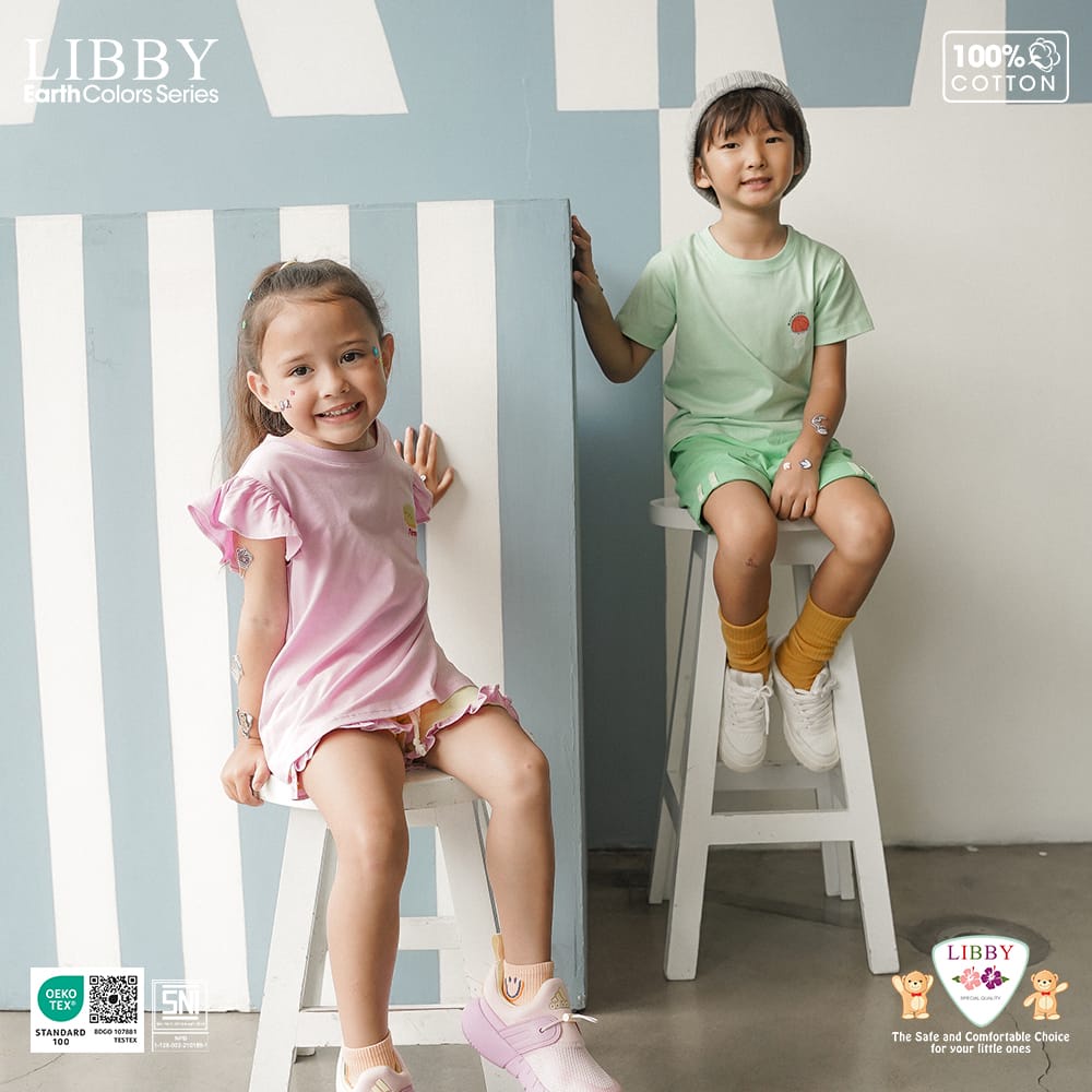 LIBBY BABY NIJI SET BOY AND GIRL SETELAN ANAK PEREMPUAN DAN LAKI-LAKI 9 BULAN - 8 TAHUN